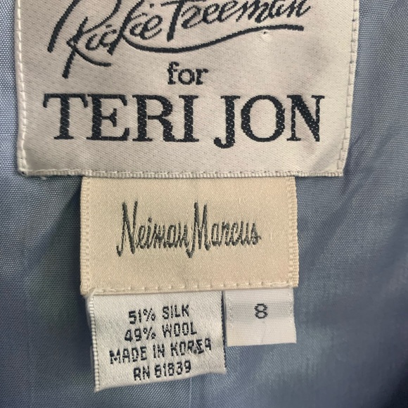 Rickie Freeman for Teri Jon wedding suit. Silk and wool. - Picture 7 of 8